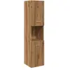 vidaXL Armoire de salle de bain suspendue chêne artisanal 30x30x130 cm
