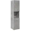 vidaXL Armoire de salle de bain suspendue gris béton bois d'ingénierie