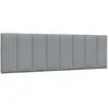 vidaXL Coussin de tête de lit gris clair 160 cm tissu