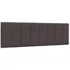 vidaXL Coussin de tête de lit marron foncé 160 cm tissu