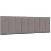 vidaXL Coussin de tête de lit taupe 160 cm tissu