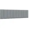 vidaXL Coussin de tête de lit gris clair 180 cm tissu