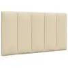 vidaXL Coussin de tête de lit crème 80 cm tissu
