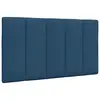 vidaXL Coussin de tête de lit bleu 80 cm tissu
