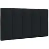 vidaXL Coussin de tête de lit noir 90 cm tissu