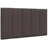 vidaXL Coussin de tête de lit marron foncé 80 cm tissu
