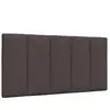 vidaXL Coussin de tête de lit marron foncé 100 cm tissu