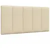 vidaXL Coussin de tête de lit crème 100 cm tissu