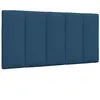 vidaXL Coussin de tête de lit bleu 100 cm tissu