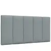 vidaXL Coussin de tête de lit gris clair 100 cm tissu