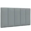 vidaXL Coussin de tête de lit gris clair 80 cm tissu