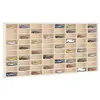 vidaXL Vitrine murale avec 80 compartiments 80x4,5x40,5 cm