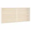 vidaXL Vidaxl Vitrine De Collection En Bois Avec Portes 80x8,5x37 Cm