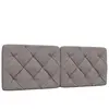 vidaXL Coussin de tête de lit taupe 120 cm tissu