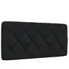 vidaXL Coussin de tête de lit noir 100 cm tissu