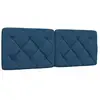vidaXL Coussin de tête de lit bleu 140 cm tissu
