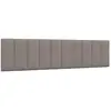 vidaXL Coussin de tête de lit taupe 200 cm tissu