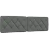 vidaXL Coussin de tête de lit gris foncé 180 cm tissu