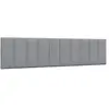 vidaXL Coussin de tête de lit gris clair 200 cm tissu