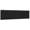 vidaXL Coussin de tête de lit noir 180 cm tissu