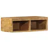 vidaXL Meuble TV mural 60x30x19 cm bois massif de manguier brut