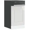 vidaXL Panneau de lave-vaisselle Kalmar blanc brillant 45x1,5x67 cm