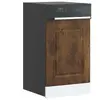 vidaXL Panneau de lave-vaisselle Kalmar chêne fumé 45x1,5x67 cm