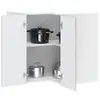 vidaXL Armoire murale d'angle de cuisine Kalmar sonoma gris