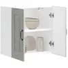 vidaXL Armoire murale de cuisine Kalmar gris béton bois d'ingénierie