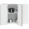 vidaXL Armoire murale d'angle de cuisine Kalmar chêne marron