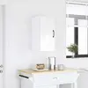 vidaXL Armoire murale de cuisine Kalmar blanc brillant bois ingénierie