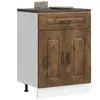 vidaXL Armoire de cuisine Kalmar chêne fumé bois d'ingénierie