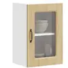 vidaXL Armoire murale de cuisine et porte en verre Kalmar chêne sonoma