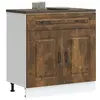 vidaXL Armoire de cuisine Kalmar chêne fumé bois d'ingénierie