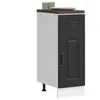 vidaXL Armoire de cuisine Kalmar noir bois d'ingénierie
