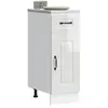 vidaXL Armoire de cuisine Kalmar blanc brillant bois ingénierie