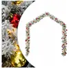 vidaXL Guirlande de Noël avec boules et lumières LED vert 5 m PVC