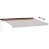 vidaXL Auvent manuel rétractable marron 500x300 cm