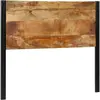 vidaXL Tête de lit 120 cm bois massif manguier et fer