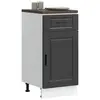 vidaXL Armoire de cuisine Porto noir bois d'ingénierie