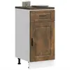 vidaXL Armoire de cuisine Porto chêne fumé bois d'ingénierie