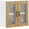 vidaXL Armoire murale de cuisine avec porte en verre Lucca