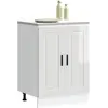 Armoire de cuisine Porto blanc brillant bois ingénierie vidaXL