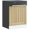 vidaXL Panneau de lave-vaisselle Lucca chêne sonoma bois d'ingénierie