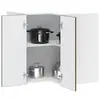 vidaXL Armoire d'angle murale de cuisine Lucca chêne marron