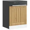 vidaXL Panneau de lave-vaisselle Lucca chêne artisanal bois ingénierie