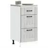 vidaXL Armoire de cuisine Lucca gris béton bois ingénierie