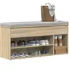 vidaXL Armoire de plancher gris 40x46x81,5 cm bois d'ingénierie
