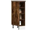 vidaXL Armoire de plancher chêne fumé 20x44,5x81,5cm bois d'ingénierie