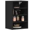 vidaXL Armoire suspendue noir 40x29,5x60 cm bois d'ingénierie